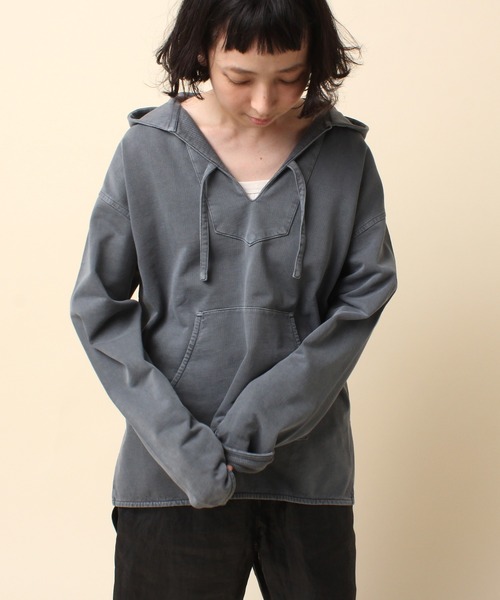 RNA-N（アールエヌエーエヌ）の「M1374 顔料染めインレイメキシカンパーカー（パーカー・レディース・パープル/スミクロ/キナリ・MEDIUM）」の15枚目の写真