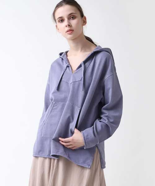 RNA-N（アールエヌエーエヌ）の「M1374 顔料染めインレイメキシカンパーカー（パーカー・レディース・パープル/スミクロ/キナリ・MEDIUM）」の20枚目の写真