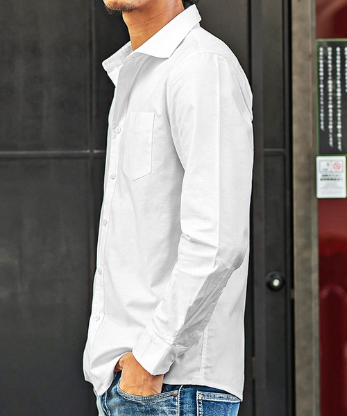 JOKER】ホリゾンタルカラー オックスフォード シャツ メンズ 秋服 秋物