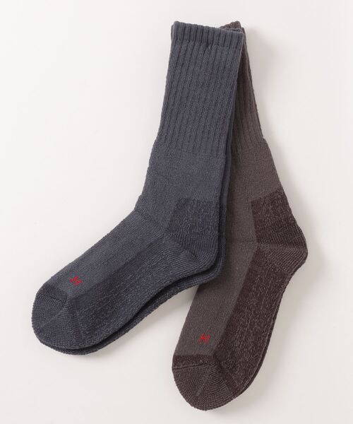 Healthknit（ヘルスニット）の「【Healthknit】2セットクルーソックス 長丈靴下 2PACK SOCKS（ソックス/靴下・メンズ・グレー/オフホワイト/その他/その他2/その他1/マルチ/その他5/その他6/その他4/その他3/その他7/その他8/その他9/その他10/その他12/その他11/その他13/その他14・FREE/S）」の9枚目の写真