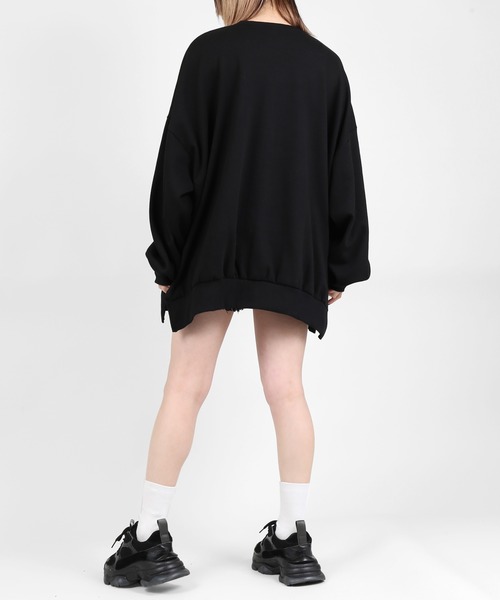 DING(ディング)の「DING/無地カラービッグシルエットスウェット(スウェット・レディース・イエロー/ブラック/ブルー・FREE)」の16枚目の写真