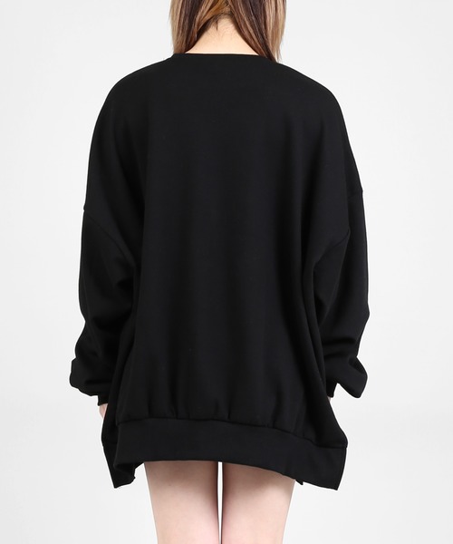 DING(ディング)の「DING/無地カラービッグシルエットスウェット(スウェット・レディース・イエロー/ブラック/ブルー・FREE)」の18枚目の写真