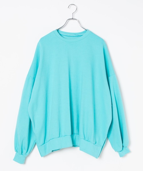 DING(ディング)の「DING/無地カラービッグシルエットスウェット(スウェット・レディース・イエロー/ブラック/ブルー・FREE)」の5枚目の写真