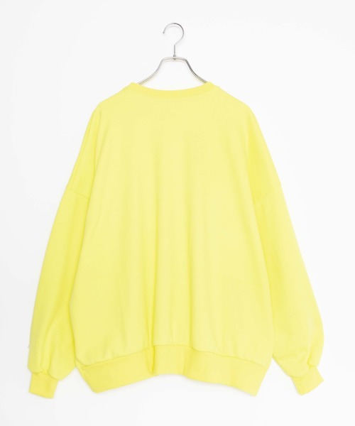 DING(ディング)の「DING/無地カラービッグシルエットスウェット(スウェット・レディース・イエロー/ブラック/ブルー・FREE)」の15枚目の写真