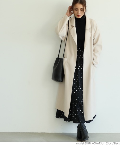 coca（coca）（コカ）の「シンプルフロントポケットバッグ（ショルダーバッグ・レディース・ベージュ/ブラック・ONE SIZE）」の12枚目の写真