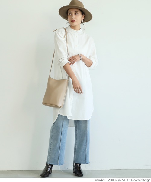 coca（coca）（コカ）の「シンプルフロントポケットバッグ（ショルダーバッグ・レディース・ベージュ/ブラック・ONE SIZE）」の20枚目の写真