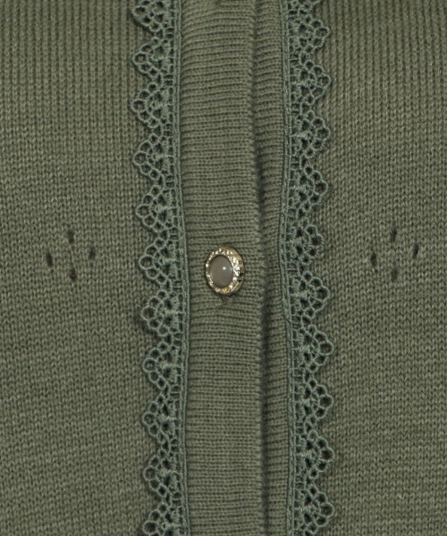 axes femme（アクシーズファム）の「葡萄刺繍ニットカーデ（カーディガン/ボレロ・レディース・ワイン/グリーン/ブラック・MEDIUM）」の13枚目の写真