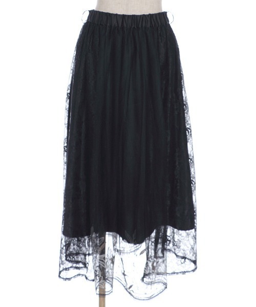 axes femme（アクシーズファム）の「リリー柄チュール刺繍スカート