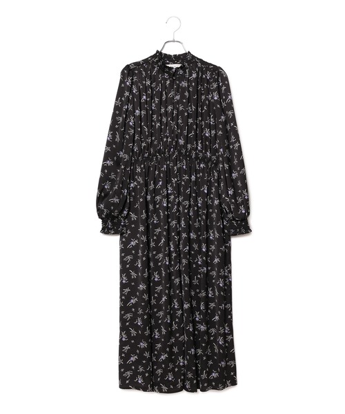 ADAM ET ROPE'（アダムエロペ）の「クラシカルフラワーシャーリングワンピース（ワンピース・レディース・ブラック/グリーン/ネイビー・FREE）」の9枚目の写真