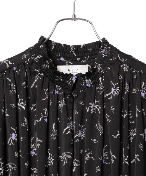 ADAM ET ROPE'（アダムエロペ）の「クラシカルフラワーシャーリングワンピース（ワンピース・レディース・ブラック/グリーン/ネイビー・FREE）」の11枚目の写真