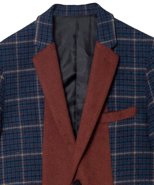 NO ID.(ノーアイディ)の「mj7530-スイッチング2B-JKT ジャケット(テーラードジャケット・メンズ・ストライプ/ブラック/チェック・1/3/2)」の21枚目の写真