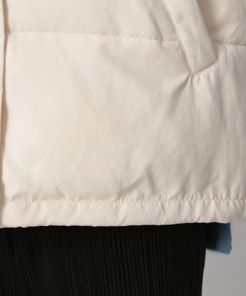 Heather（ヘザー）の「ワイドナカワタベスト 919030（ダウンベスト・レディース・アイボリー/ブラウン・FREE）」の17枚目の写真