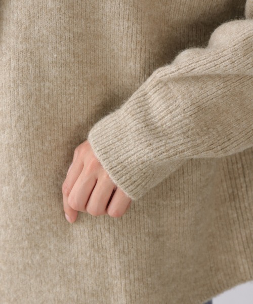 LOWRYS FARM(ローリーズファーム)の「2WAYカサネスリットプルオーバーLS 917850(ニット/セーター・レディース・ベージュ/カーキ/ブラウン系その他/ブラック・FREE)」の8枚目の写真