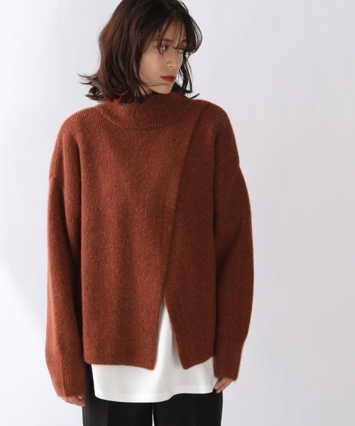 LOWRYS FARM(ローリーズファーム)の「2WAYカサネスリットプルオーバーLS 917850(ニット/セーター・レディース・ベージュ/カーキ/ブラウン系その他/ブラック・FREE)」の22枚目の写真