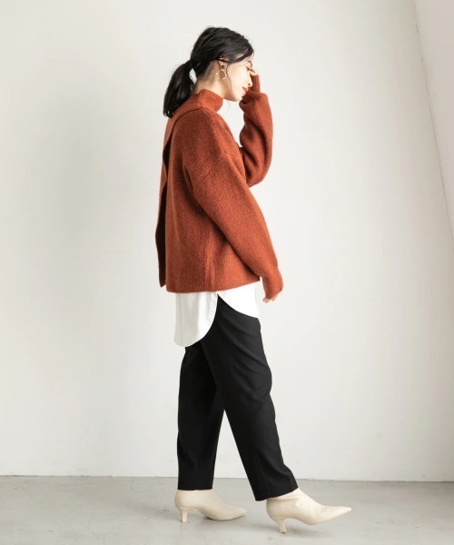 LOWRYS FARM(ローリーズファーム)の「2WAYカサネスリットプルオーバーLS 917850(ニット/セーター・レディース・ベージュ/カーキ/ブラウン系その他/ブラック・FREE)」の21枚目の写真