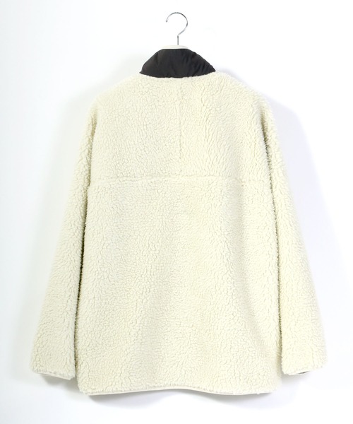 PEN FIELD（ペンフィールド）の「Penfield/ペンフィールド オーバーサイズ シープボアフリースブルゾン/ボアジャケット（ブルゾン・メンズ・ベージュ/パープル/オフホワイト/グリーン・LL/M/L）」の9枚目の写真