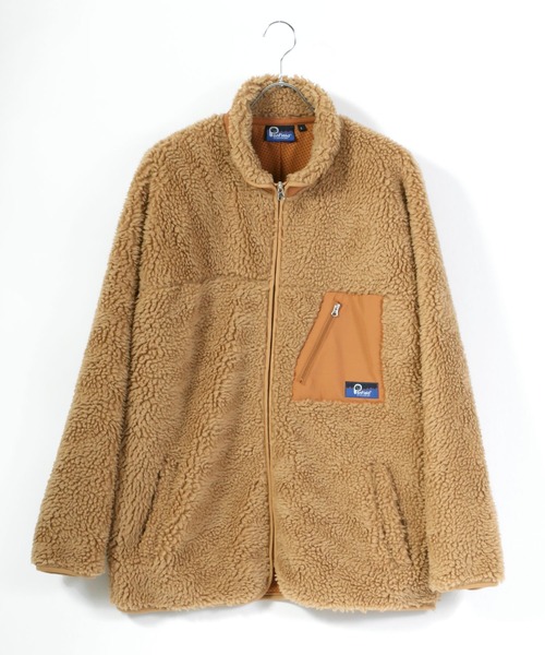 PEN FIELD（ペンフィールド）の「Penfield/ペンフィールド オーバーサイズ シープボアフリースブルゾン/ボアジャケット（ブルゾン・メンズ・ベージュ/パープル/オフホワイト/グリーン・LL/M/L）」の6枚目の写真