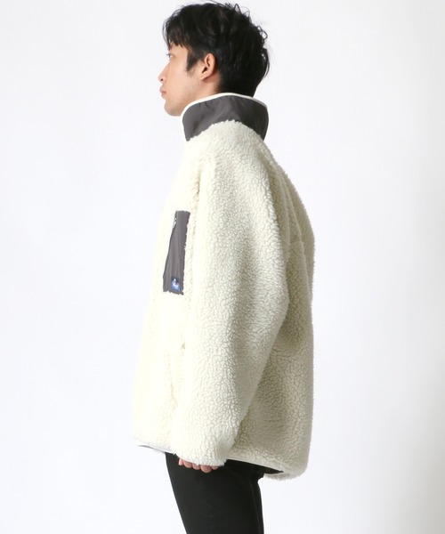 PEN FIELD（ペンフィールド）の「Penfield/ペンフィールド オーバーサイズ シープボアフリースブルゾン/ボアジャケット（ブルゾン・メンズ・ベージュ/パープル/オフホワイト/グリーン・LL/M/L）」の21枚目の写真