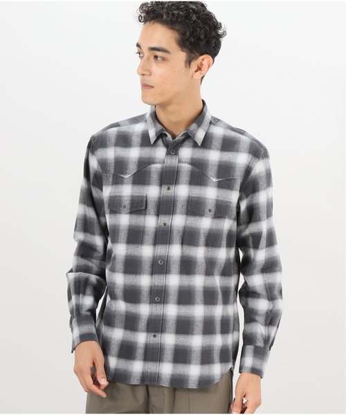 417 EDIFICE（フォーワンセブンエディフィス）の「Flannel Cheek Western Shirts（シャツ/ブラウス・メンズ・ブラック/ブラウン/グレー/アイボリー・SMALL/MEDIUM/LARGE）」の3枚目の写真