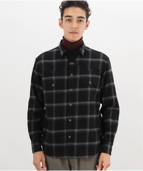 417 EDIFICE（フォーワンセブンエディフィス）の「Flannel Cheek Western Shirts（シャツ/ブラウス・メンズ・ブラック/ブラウン/グレー/アイボリー・SMALL/MEDIUM/LARGE）」の6枚目の写真