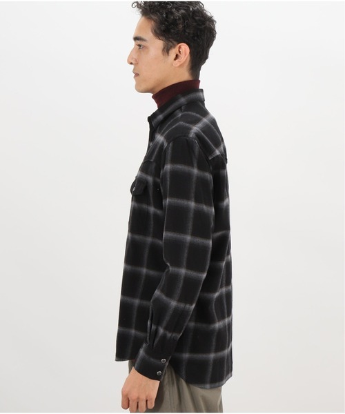 417 EDIFICE（フォーワンセブンエディフィス）の「Flannel Cheek Western Shirts（シャツ/ブラウス・メンズ・ブラック/ブラウン/グレー/アイボリー・SMALL/MEDIUM/LARGE）」の7枚目の写真