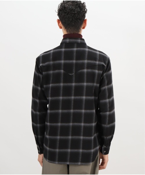 417 EDIFICE（フォーワンセブンエディフィス）の「Flannel Cheek Western Shirts（シャツ/ブラウス・メンズ・ブラック/ブラウン/グレー/アイボリー・SMALL/MEDIUM/LARGE）」の8枚目の写真