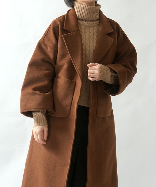 セール】サイドスリット チェスターコート オーバーサイズ（チェスター