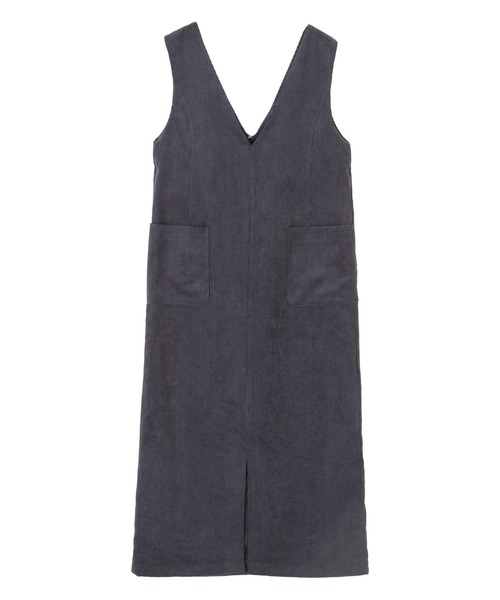 コーデュロイVネックワンピース（ワンピース）｜titivate（ティティ