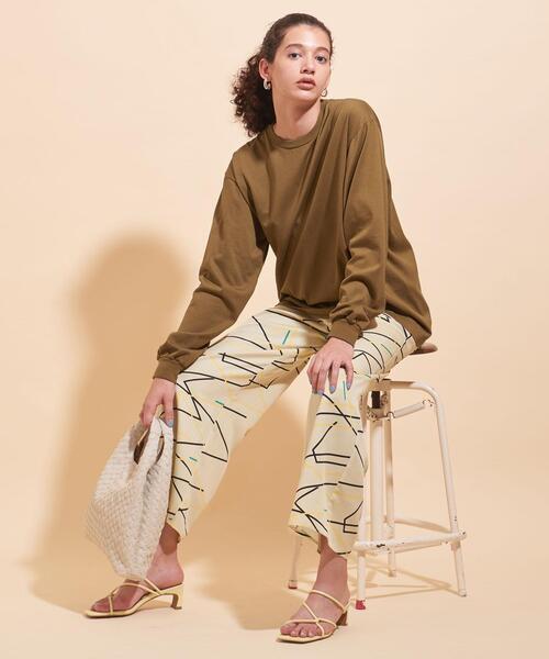 AURALEE(オーラリー)の「【別注】<AURALEE>∴LUSTER PLAITING ロングスリーブTシャツ Ψ(Tシャツ/カットソー・レディース・ブラウン/レッド/ライム・1)」の13枚目の写真