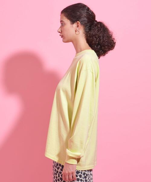 AURALEE(オーラリー)の「【別注】<AURALEE>∴LUSTER PLAITING ロングスリーブTシャツ Ψ(Tシャツ/カットソー・レディース・ブラウン/レッド/ライム・1)」の7枚目の写真
