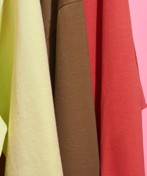 AURALEE(オーラリー)の「【別注】<AURALEE>∴LUSTER PLAITING ロングスリーブTシャツ Ψ(Tシャツ/カットソー・レディース・ブラウン/レッド/ライム・1)」の12枚目の写真