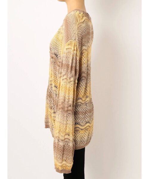 EMODA（エモダ）の「パターングラデーションニット（ニット/セーター・レディース・ベージュ/ブラウン/ブルー・FREE）」の17枚目の写真