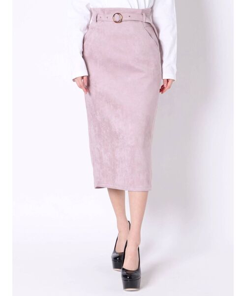 RESEXXY（リゼクシー）の「細ベルトデザインペンシルスカート（スカート・レディース・ベージュ/ブラウン/ピンク・FREE）」の22枚目の写真