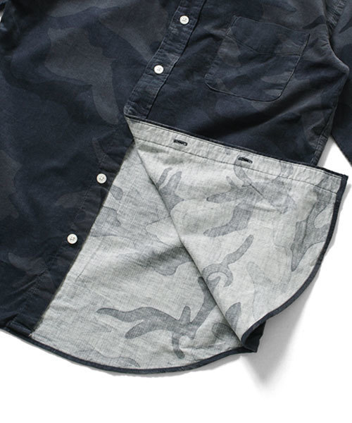 URBAN RESEARCH（アーバンリサーチ）の「UR 迷彩起毛ボタンダウンシャツシャツ（シャツ/ブラウス・メンズ・カーキ/ネイビー・MEDIUM/LARGE）」の18枚目の写真