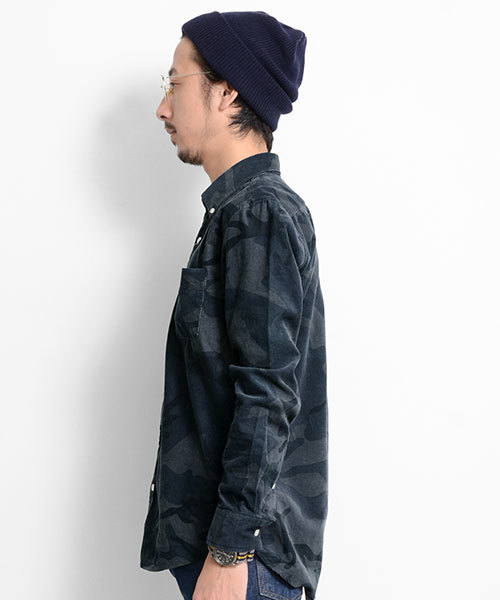 URBAN RESEARCH（アーバンリサーチ）の「UR 迷彩起毛ボタンダウンシャツシャツ（シャツ/ブラウス・メンズ・カーキ/ネイビー・MEDIUM/LARGE）」の12枚目の写真