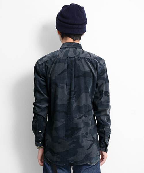 URBAN RESEARCH（アーバンリサーチ）の「UR 迷彩起毛ボタンダウンシャツシャツ（シャツ/ブラウス・メンズ・カーキ/ネイビー・MEDIUM/LARGE）」の3枚目の写真