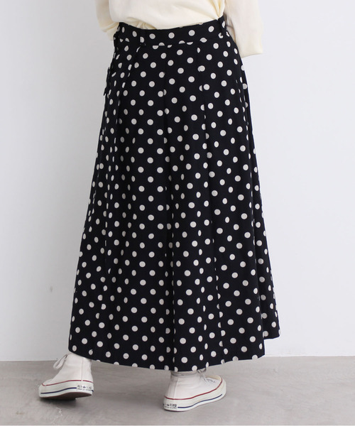 CHILD WOMAN  綿麻キャンバスドットプリント テーパードパンツ CHILD WOMAN（チャイルドウーマン）の「☆綿麻キャンバスドット