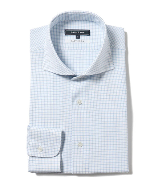 B Ming By Beams Coolmax R B Ming カッタウェイカラー By ドレスシャツ シャツ ブラウス Beams ビーミングバイビームス のファッション By Beams グラフチェック By オンラインサイト