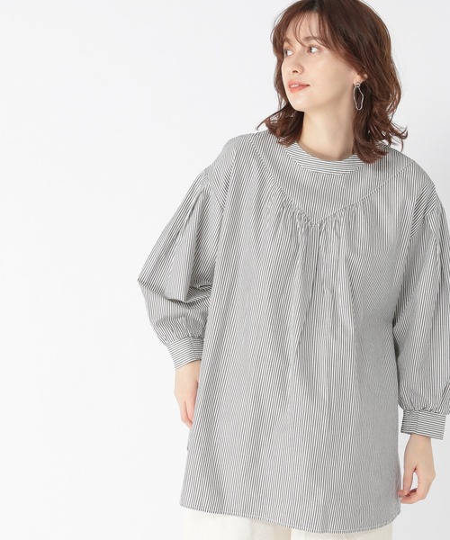 studio CLIP(スタディオクリップ)の「ダブルフロント切り替えシャツプルオーバー(シャツ/ブラウス・レディース・オフホワイト/その他1/その他2/その他3・FREE)」の4枚目の写真