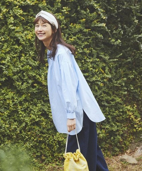 studio CLIP(スタディオクリップ)の「ダブルフロント切り替えシャツプルオーバー(シャツ/ブラウス・レディース・オフホワイト/その他1/その他2/その他3・FREE)」の1枚目の写真