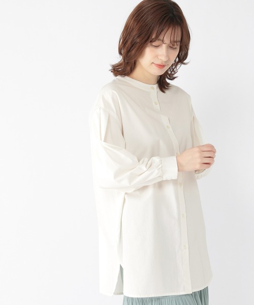 studio CLIP(スタディオクリップ)の「ダブルフロント切り替えシャツプルオーバー(シャツ/ブラウス・レディース・オフホワイト/その他1/その他2/その他3・FREE)」の2枚目の写真