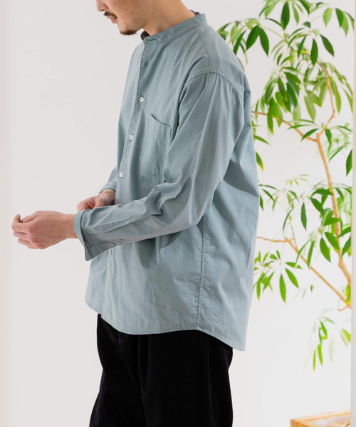 URBAN RESEARCH DOORS(アーバンリサーチドアーズ)の「ライトオックスバンドカラーシャツ(シャツ/ブラウス・メンズ・ホワイト系その他/ブルー系その他/パープル系その他/ロイヤルブルー・40/38)」の3枚目の写真