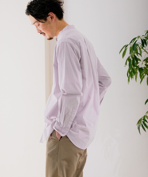 URBAN RESEARCH DOORS(アーバンリサーチドアーズ)の「ライトオックスバンドカラーシャツ(シャツ/ブラウス・メンズ・ホワイト系その他/ブルー系その他/パープル系その他/ロイヤルブルー・40/38)」の4枚目の写真