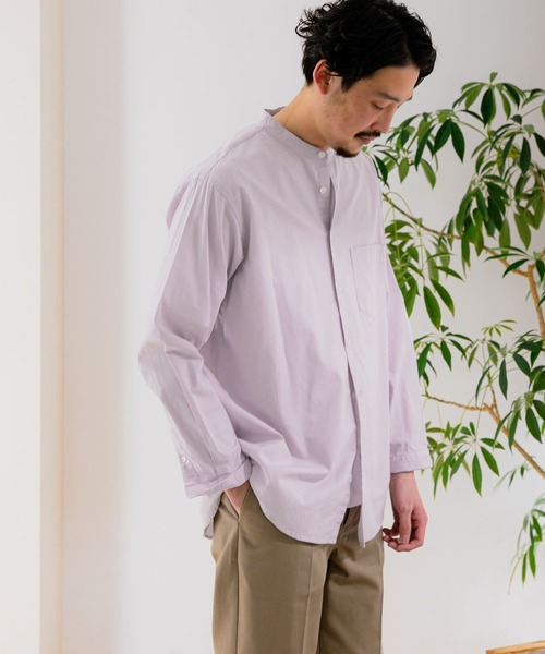 URBAN RESEARCH DOORS(アーバンリサーチドアーズ)の「ライトオックスバンドカラーシャツ(シャツ/ブラウス・メンズ・ホワイト系その他/ブルー系その他/パープル系その他/ロイヤルブルー・40/38)」の18枚目の写真