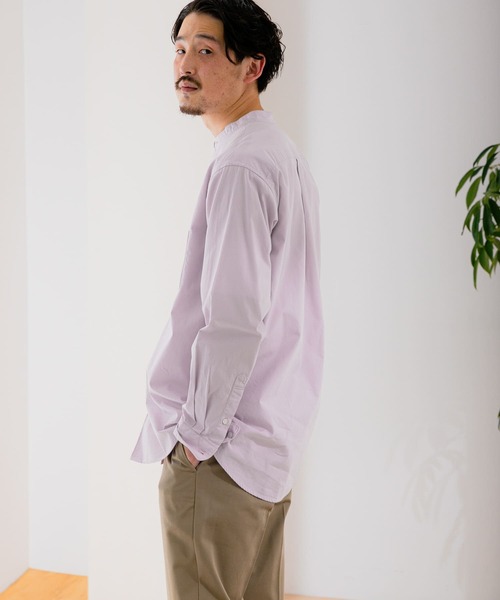 URBAN RESEARCH DOORS(アーバンリサーチドアーズ)の「ライトオックスバンドカラーシャツ(シャツ/ブラウス・メンズ・ホワイト系その他/ブルー系その他/パープル系その他/ロイヤルブルー・40/38)」の5枚目の写真