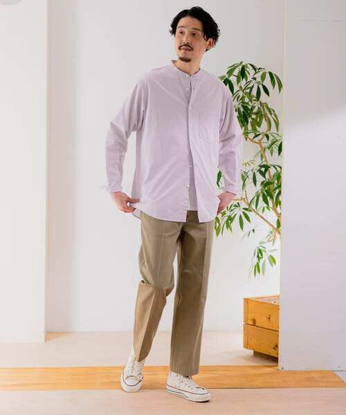 URBAN RESEARCH DOORS(アーバンリサーチドアーズ)の「ライトオックスバンドカラーシャツ(シャツ/ブラウス・メンズ・ホワイト系その他/ブルー系その他/パープル系その他/ロイヤルブルー・40/38)」の21枚目の写真