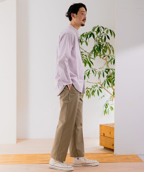 URBAN RESEARCH DOORS(アーバンリサーチドアーズ)の「ライトオックスバンドカラーシャツ(シャツ/ブラウス・メンズ・ホワイト系その他/ブルー系その他/パープル系その他/ロイヤルブルー・40/38)」の8枚目の写真