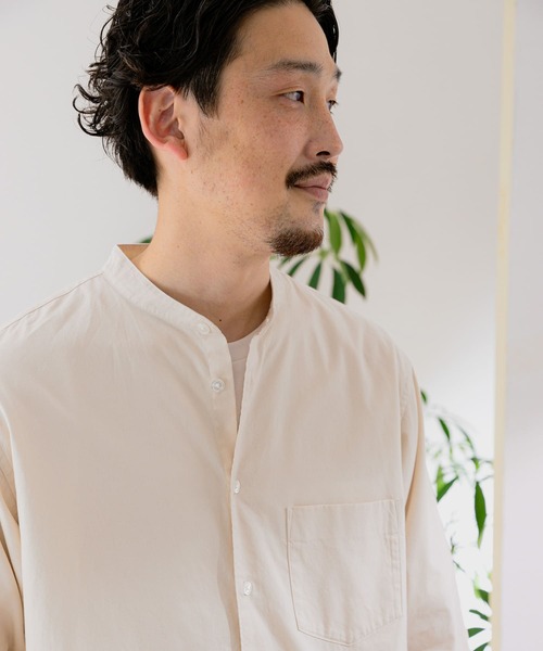 URBAN RESEARCH DOORS(アーバンリサーチドアーズ)の「ライトオックスバンドカラーシャツ(シャツ/ブラウス・メンズ・ホワイト系その他/ブルー系その他/パープル系その他/ロイヤルブルー・40/38)」の10枚目の写真