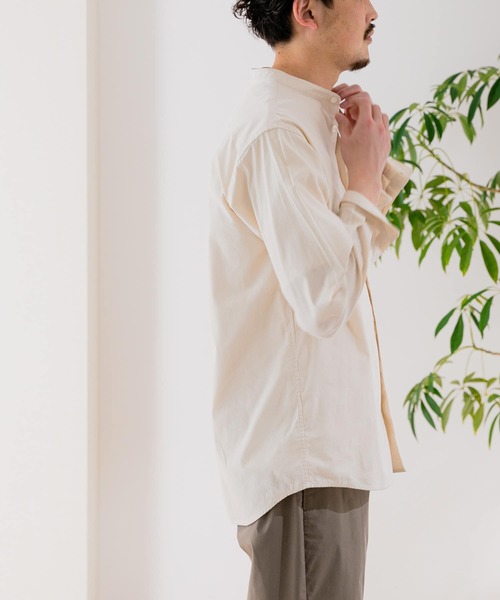 URBAN RESEARCH DOORS(アーバンリサーチドアーズ)の「ライトオックスバンドカラーシャツ(シャツ/ブラウス・メンズ・ホワイト系その他/ブルー系その他/パープル系その他/ロイヤルブルー・40/38)」の12枚目の写真