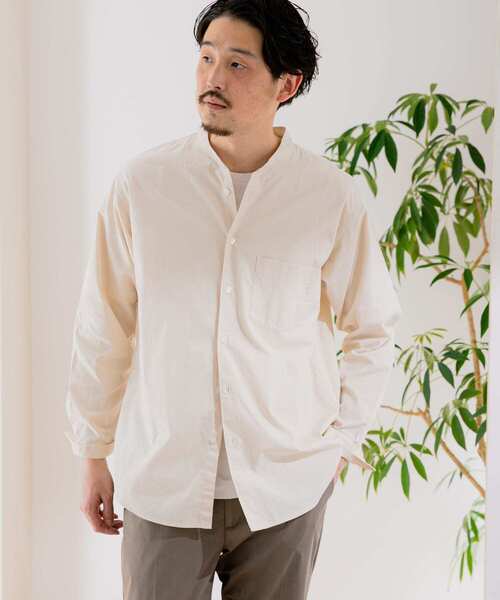 URBAN RESEARCH DOORS(アーバンリサーチドアーズ)の「ライトオックスバンドカラーシャツ(シャツ/ブラウス・メンズ・ホワイト系その他/ブルー系その他/パープル系その他/ロイヤルブルー・40/38)」の14枚目の写真